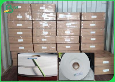 China 100% Compstable White Paper Wrapping For Drinking Straws 24gsm 26.5mm for sale