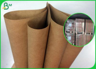 China 80g 90g Strong Bearing Capacity Brown Kraft Paper Roll For Satchel Bag for sale