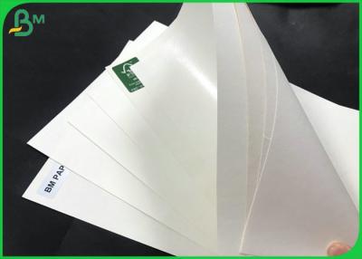 China Single Wall Cup Material 15gsm PE Plastic Coating Surface White Paper Sheets for sale