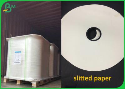 China rollo de papel Slitted disponible de 60g 15m m para la paja de papel imprimible segura de la comida en venta