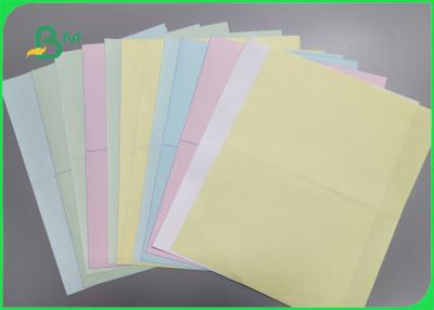 China Uncoated 48g 50g Color Carbonless Paper Sheet For Bank Smooth for sale