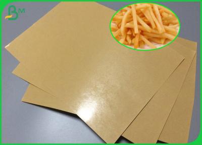 China FDA Polythene 1 Side Coated Kraft 140g PE Coated Paper For Fast Food Wrapping for sale