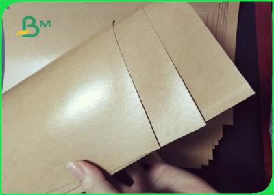China Fast Food Wrapping 270 GSM Kraft Paper PE Coated Brown Paper Rolls for sale