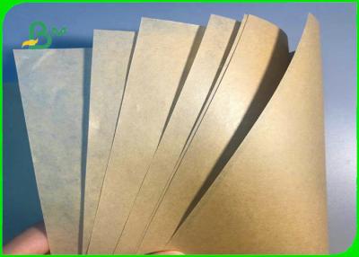 China Polpa de madeira natural papel de embalagem revestido PE de 40gsm + de 10g Brown para envolver o Baguette à venda