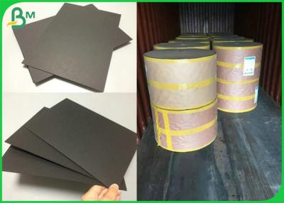 China 110g 150g Good printing Black Uncoat Paper For Making Name Card 31 x 43inch for sale