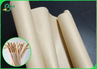 China 60gsm Brown Paper Straw Raw Material For Starbucks Drinking Straws for sale