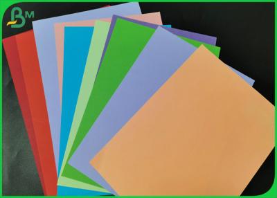 China 180gsm Colorful Cardstock Board Solid Blue / Yellow Bristol Cardboard Rames for sale