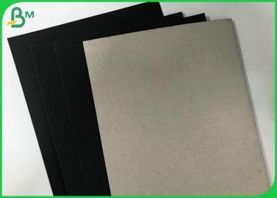 China Strong Recycled Pulp 2mm thick Black Color Top Grey Compressed Board Sheet for sale