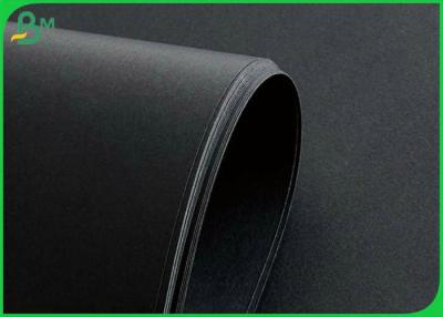 China Wood Pulp 300g Double - sided Black Cardboard For CD Box 787mm Roll for sale