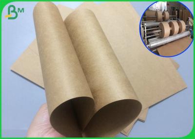 China 300gsm 350gsm Pure Kraft Paper Roll Brown Color With 600mm width x 200m for sale
