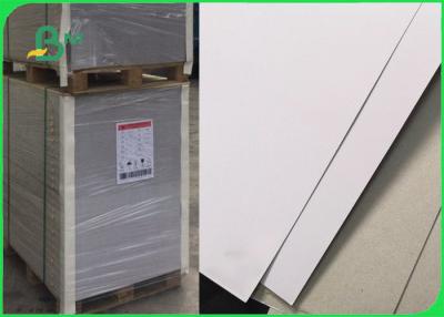 China Single Side Coated White Duplex Board With Grey Back Hard Stiffness 200 - 450gsm for sale