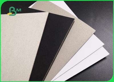 China 1.2mm 2mm Black Laminated Gray Board For Stationery Good Smoothness A4 A3 for sale