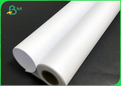 China 2inch Core A0 A1 format 80gsm White Bond Plotter Paper rolls for cad Inkjet plotter for sale