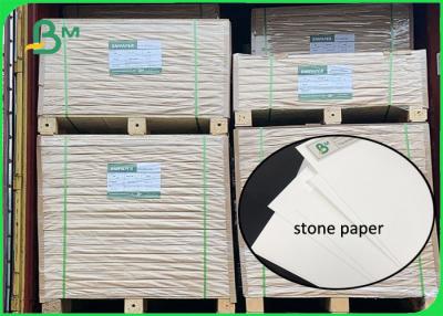 China Decomposable Water Resistant 120gsm 144gsm CaCO3 Stone Paper Sheet for printing for sale