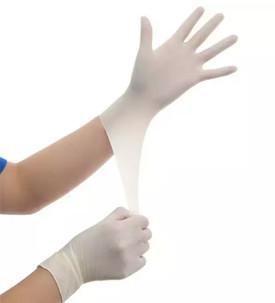 China White Color Disposable Protective Gloves Customized Nitrile PVC Latex Material for sale