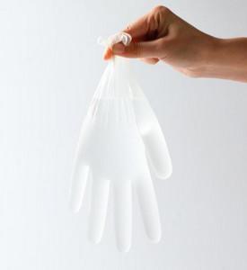China Hdpe Clear Disposable Protective Gloves , Disposable Hand Gloves Medium Thickness for sale