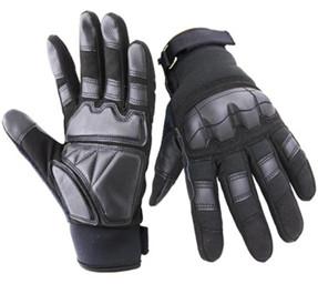 China Army Waterproof Safety Gloves Black Long Fasten Strips Knuckle Full Finger for sale