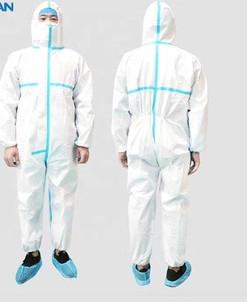 China Hospital Disposable Protective Coveralls Anti Virus Ethylene Oxide Sterilization for sale
