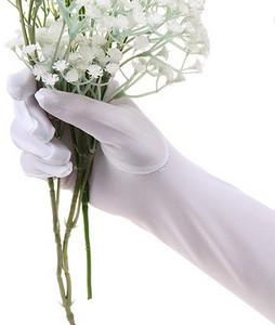 China Uso branco do baile de finalistas do casamento da forma longa das luvas da proteção de Sun do cotovelo do dedo à venda