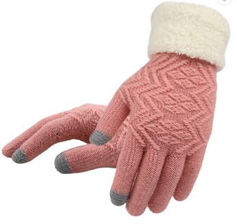 China Cross Border Ladies Fashion Gloves Exclusively Knitted Winter Autumn Use for sale