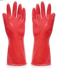 China Household Cleaning Latex Gloves , Silicone Dishwashing Kitchen Rubber Gloves for sale