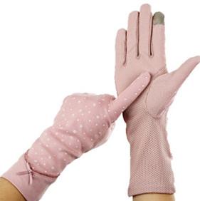 China Pantalla táctil ULTRAVIOLETA anti larga del algodón de los guantes protectores de la manga del montar a caballo al aire libre en venta