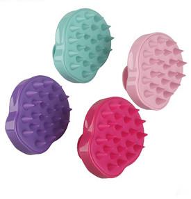 China Silicone Pet Cleaning Brush Massage Pet Bath Grooming Plastic Material for sale