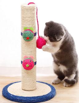 China Small Sisal Cat Indoor Climbing Frame Scratcher Column Frame Claw Point for sale