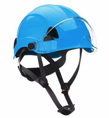 China ABS HDPE Forestry Safety Helmet With Visor Hard Ansi Z89.1CE EN397 for sale
