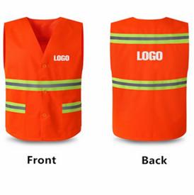 China Red Color PPE Hi Vis Safety Vest Polyester Fabric Safety Reflective Vest for sale