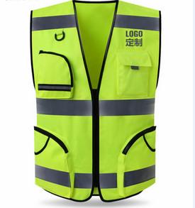 China Green PPE Safety Workwear T Shirt Style Waterproof Outdoor Reflective Safety Vest for sale
