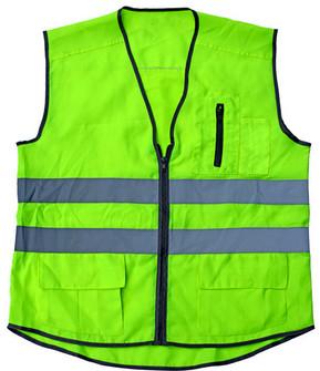 China PPE Reflective Safety Workwear Vest Reflective Stripe With Pocket Zipper for sale