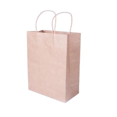 China Customized Flat Handle Biodegradable Paper Bag Eco Friendly 280mm Logo Print for sale