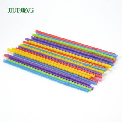 China Biodegradable Eco Friendly Disposable Straws Colored Plastic 4.6*150mm for sale
