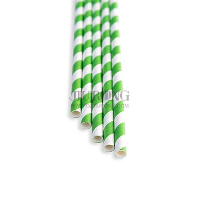 China Cocktail Drinking Biodegradable Paper Straw 6*197mm Eco friendly for sale