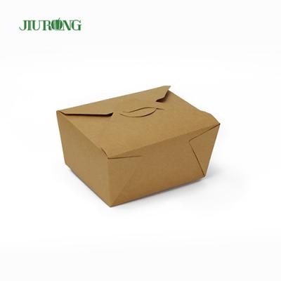 China ODM Disposable Biodegradable Paper Food Take Out Containers Anti Water for sale
