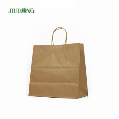 China Handle Recycled Paper Biodegradable Bags Greaseproof ISO9001 Approved for sale