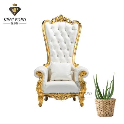 China OEM ODM King Sofa Chair Wood PU Leather Fabric King Throne Chair for sale