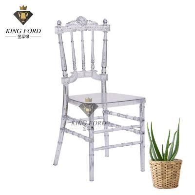 China Pure PC Resin Wedding Plastic Chairs Recyclable Transparent Chiavari Chair for sale