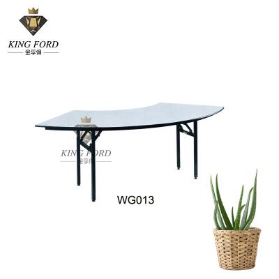 China OEM ODM Hotel Banquet Table 30*30*1.2mm Iron Powder Coated Dining Table for sale