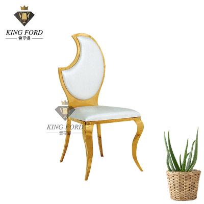 China Fire-Proof Gold Stainless Steel Dining Table Chairs 43*50*90cm for sale
