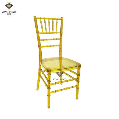 China SGS Event Wedding Plastic Chairs PC Material K/D Design Stain Resistant for sale