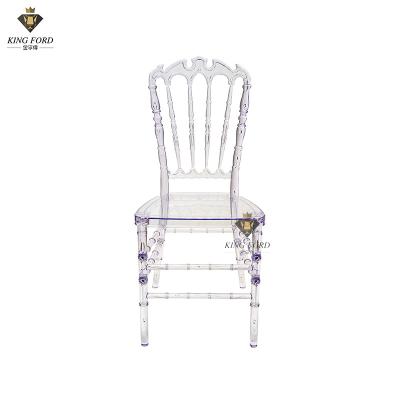 China Resin Clear Chiavari Chairs For Wedding Commercial Furniture 42cm*40cm*92cm for sale