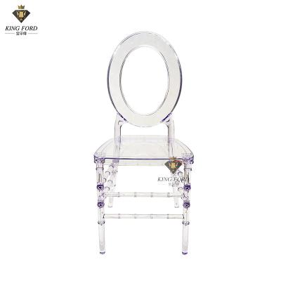 China Exquisite Clear Plastic Resin Wedding Chiavari Chairs For Home Office for sale