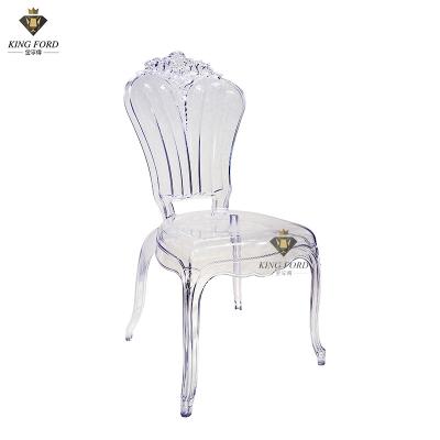 China Modern Plastic Resin Acrylic Dining Chair For Wedding Party And Restaurant for sale