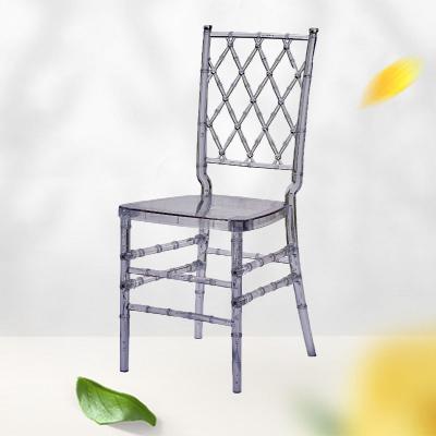 China Event Party Stacking Wedding Plastic Chairs Transparent Weather Resistant for sale