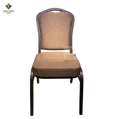 China Stackable Hotel Banquet Chair Iron Aluminum Powder Coating Finish Tyrone Chair à venda