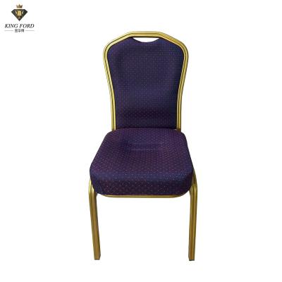 Chine Aluminum Stacking Gold Wedding Restaurant Banquet Chair Commercial Furniture à vendre