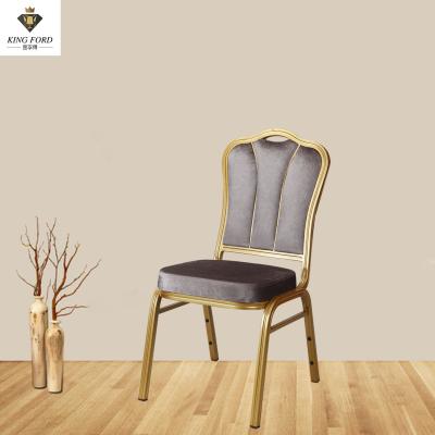 China Wholesale Fabric Velvet High Back Wedding Event Hotel Banquet Stackable Dining Church Chair à venda