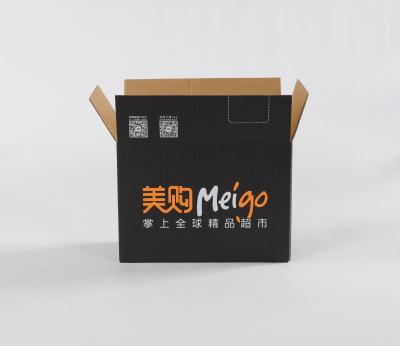 China Caixas de recipientes de papel corrugado de papelão para embalagens ecológicas à venda